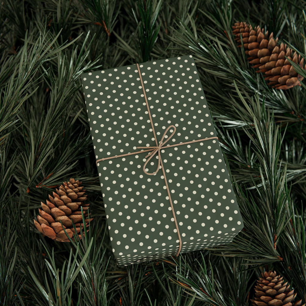 Heirloom Olive Dot Wrapping Paper