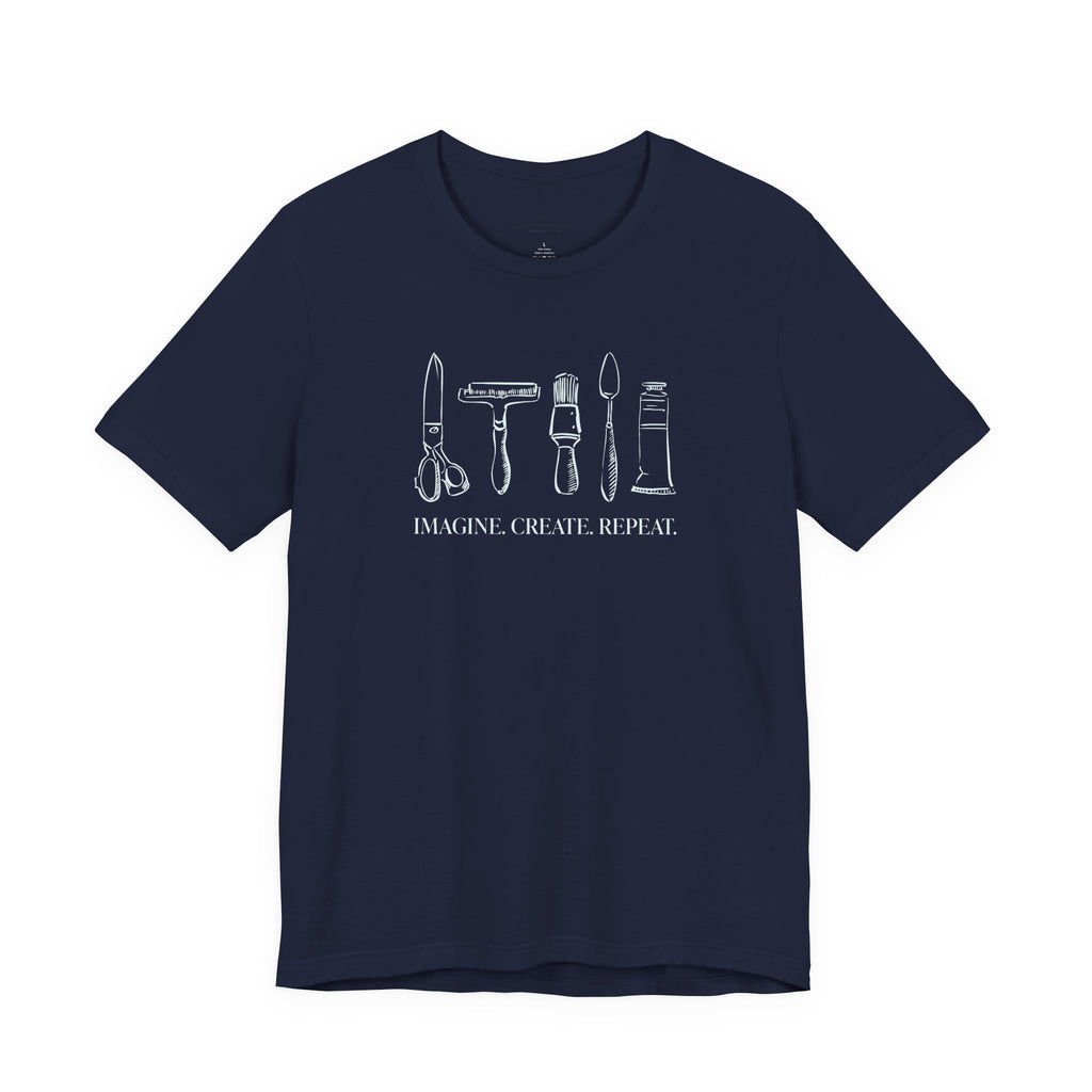 Horizontal “Imagine. Create. Repeat.” T-Shirt