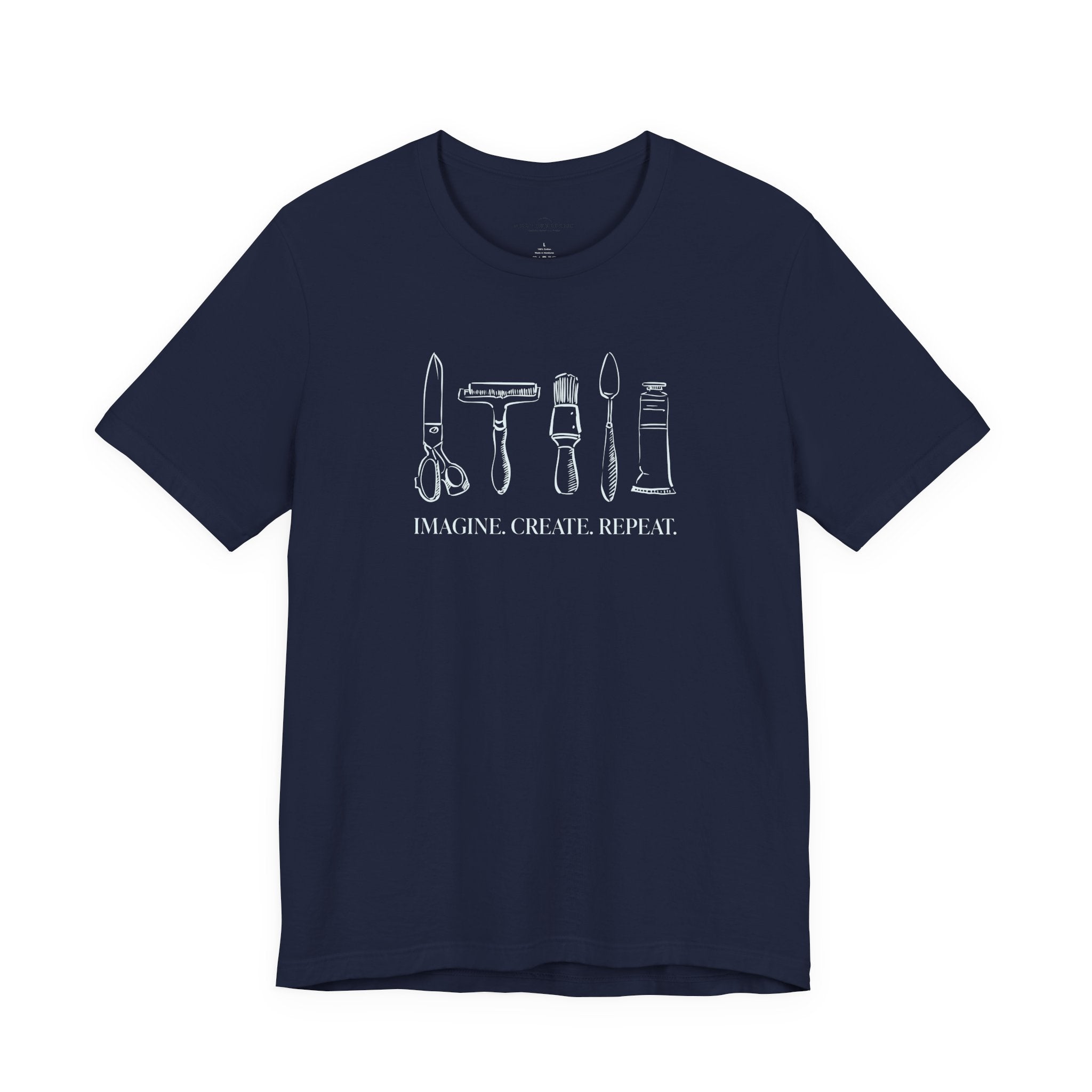 Horizontal “Imagine. Create. Repeat.” T-Shirt