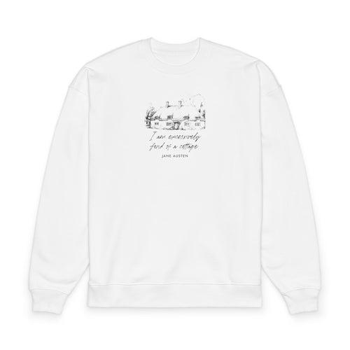"I am excessively fond of a cottage” Crewneck Sweatshirt