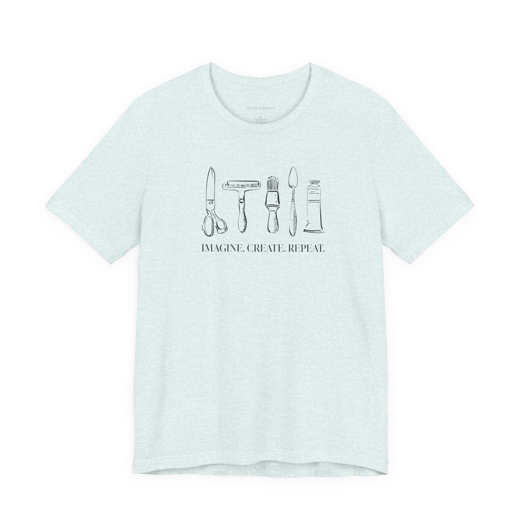 Horizontal “Imagine. Create. Repeat.” T-Shirt