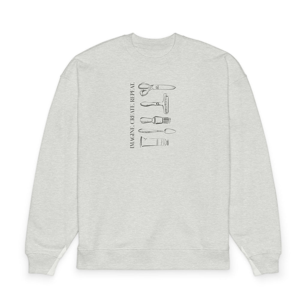 “Imagine. Create. Repeat.” Crewneck Sweatshirt
