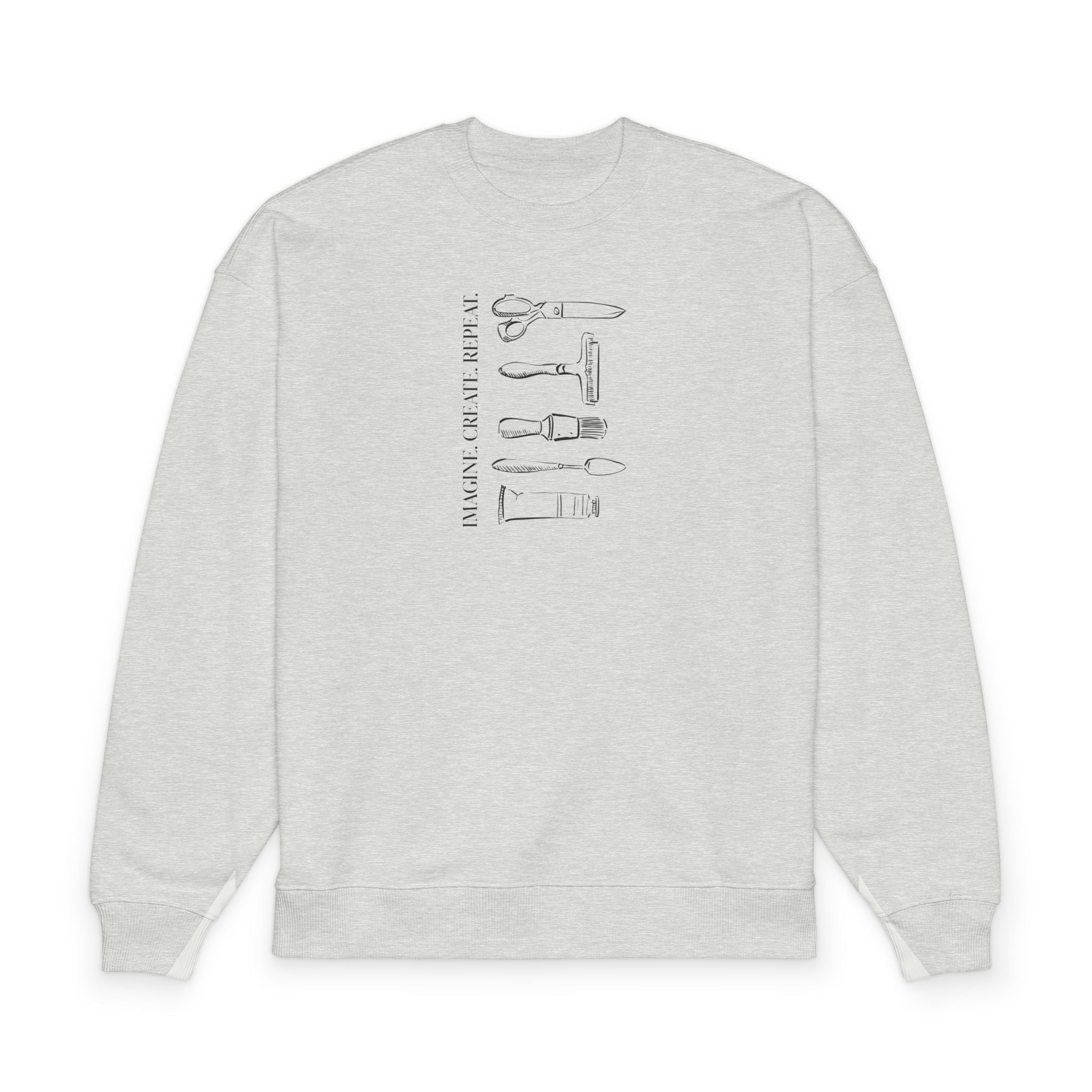 “Imagine. Create. Repeat.” Crewneck Sweatshirt