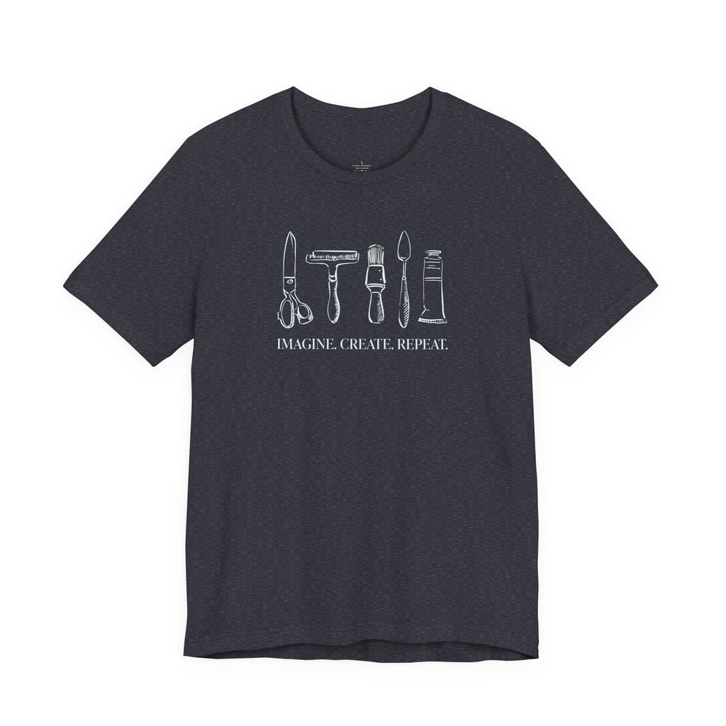 Horizontal “Imagine. Create. Repeat.” T-Shirt