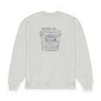 "Write On" Typewriter Crewneck Sweatshirt