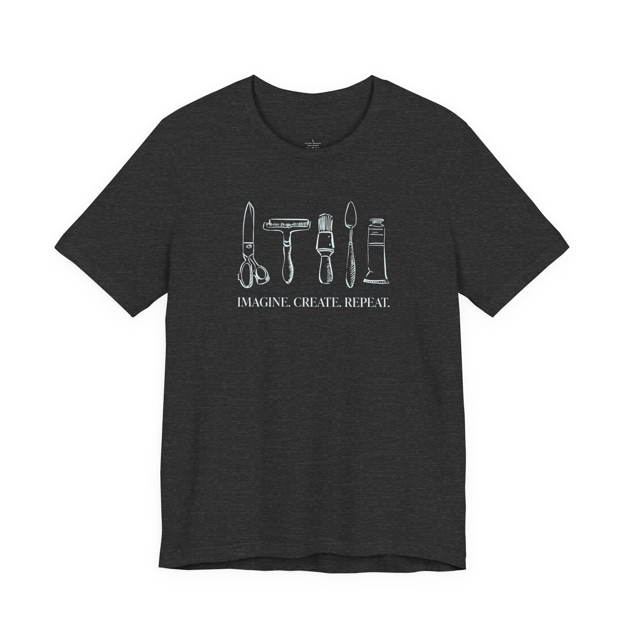 Horizontal “Imagine. Create. Repeat.” T-Shirt