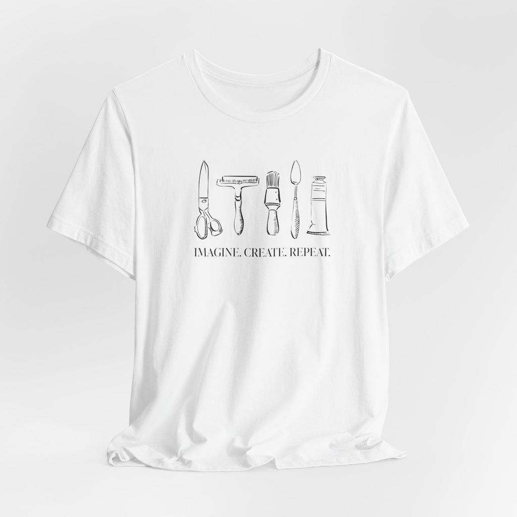 Horizontal “Imagine. Create. Repeat.” T-Shirt