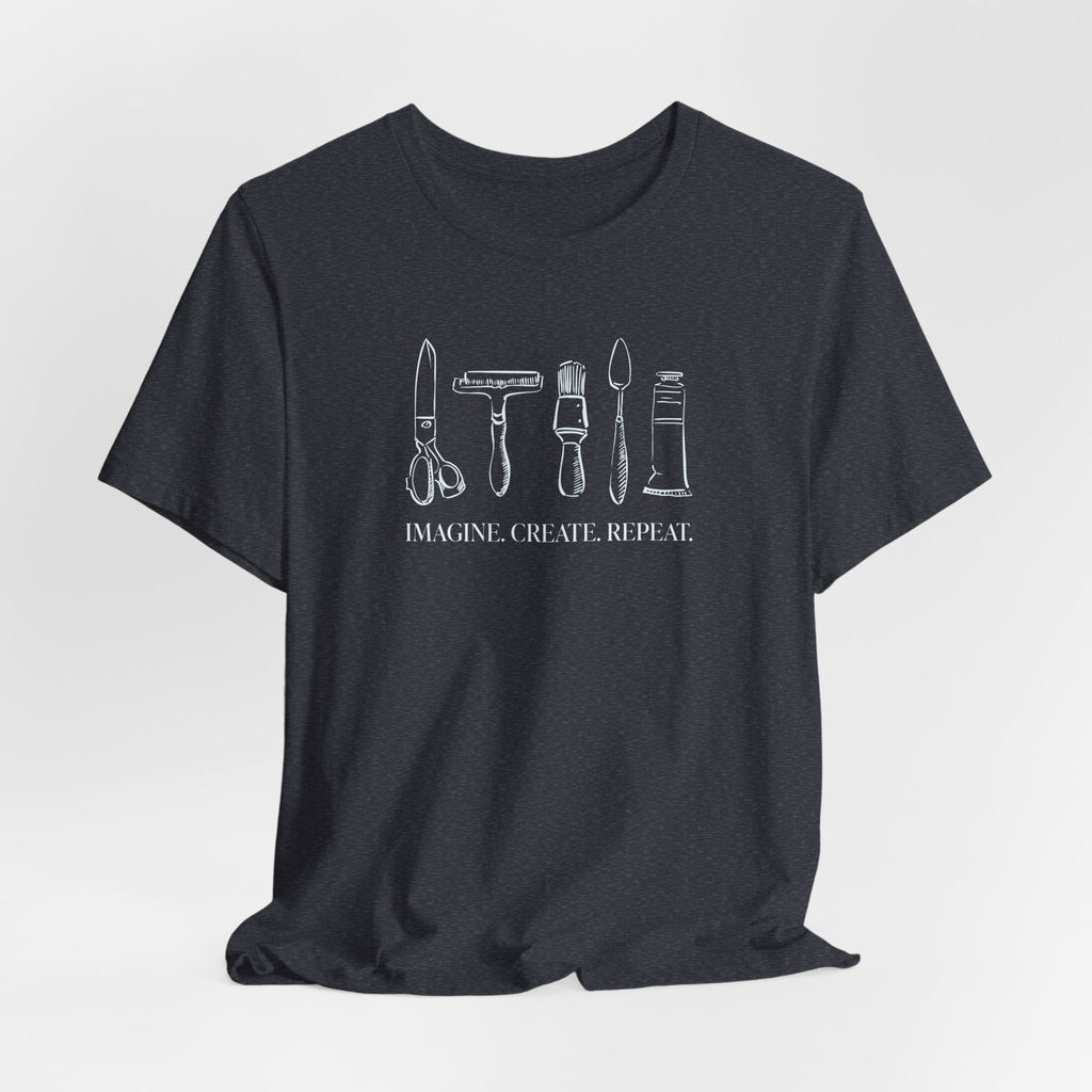 Horizontal “Imagine. Create. Repeat.” T-Shirt