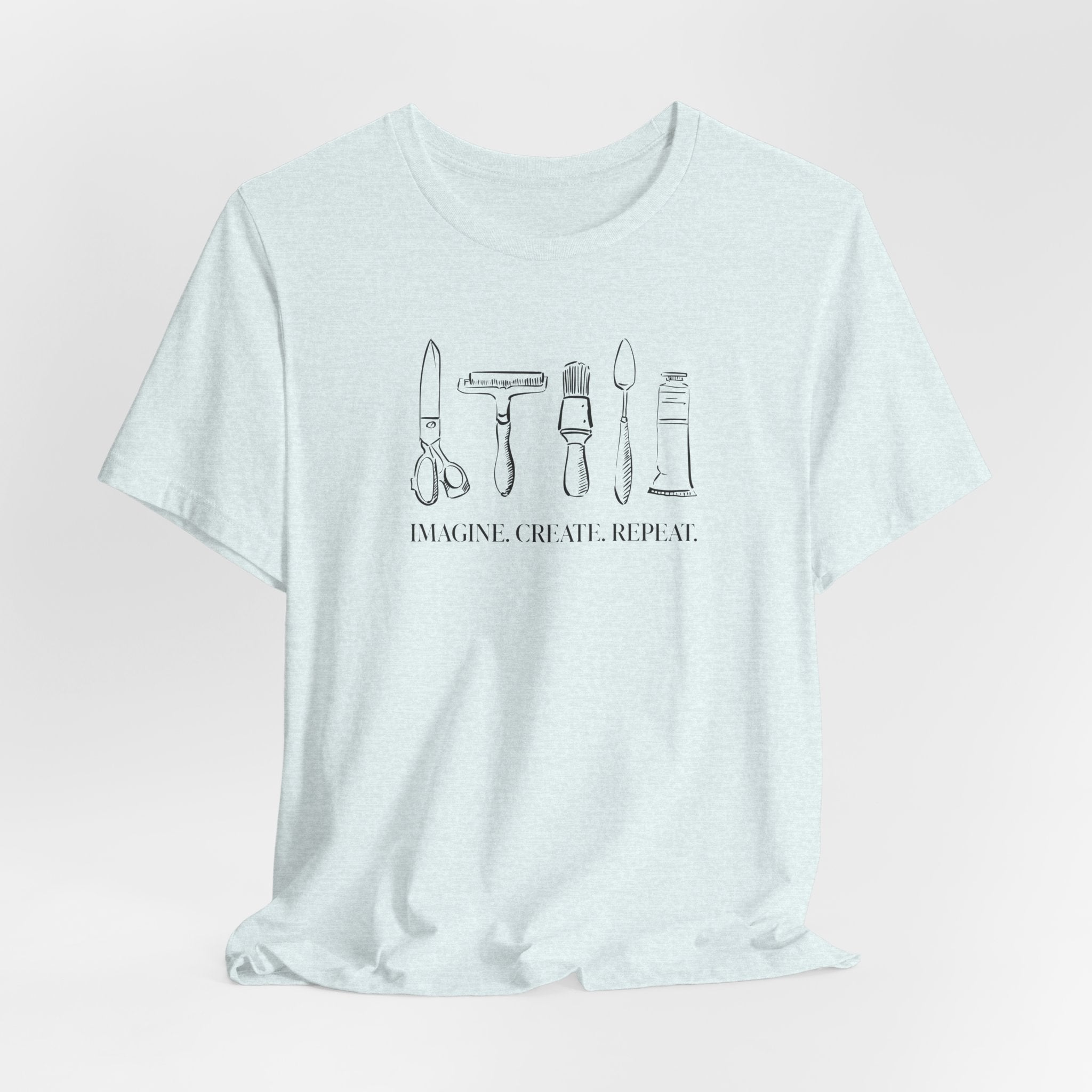 Horizontal “Imagine. Create. Repeat.” T-Shirt
