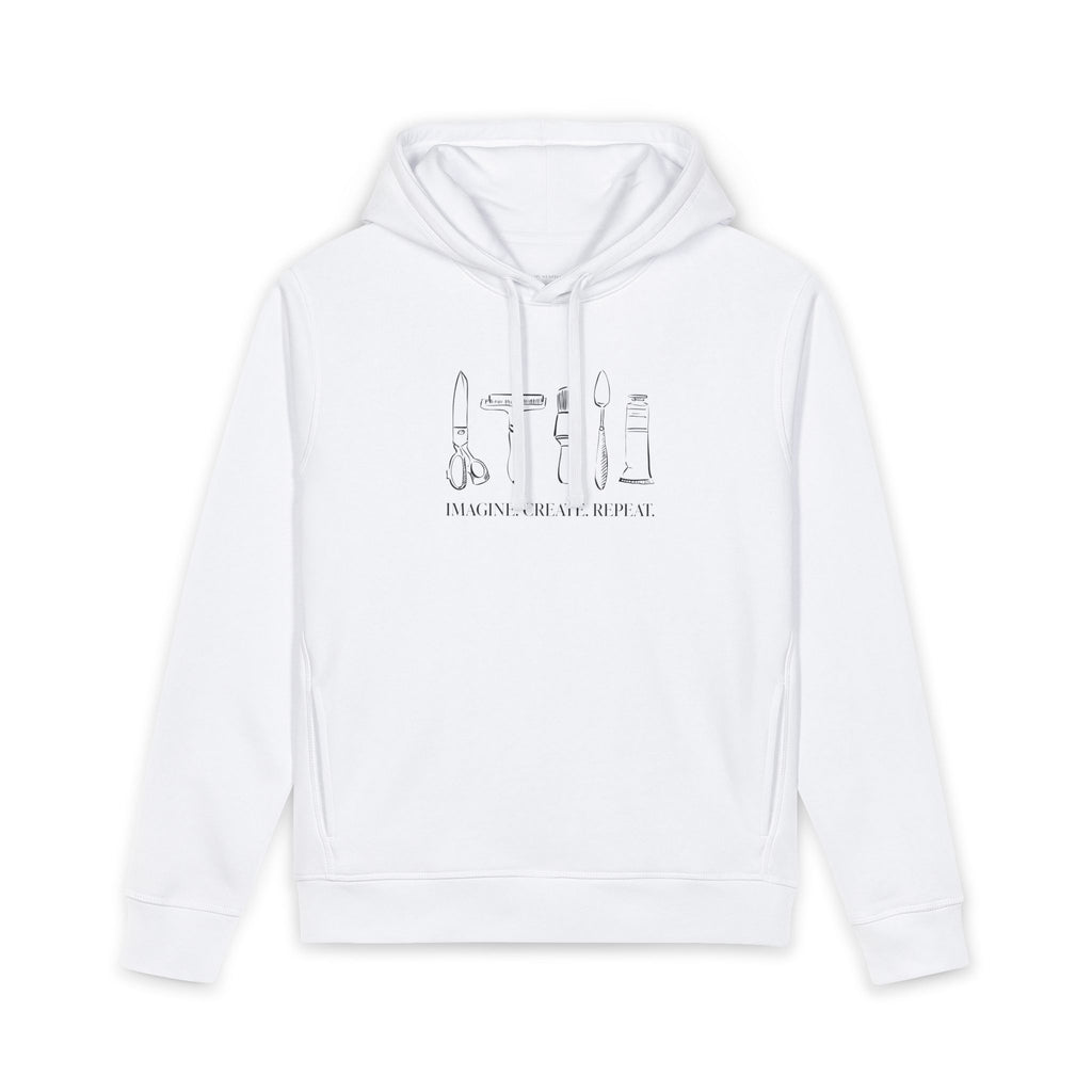 Horizontal “Imagine. Create. Repeat.” Hoodie