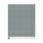 Weathered Blue Check Wrapping Paper Roll