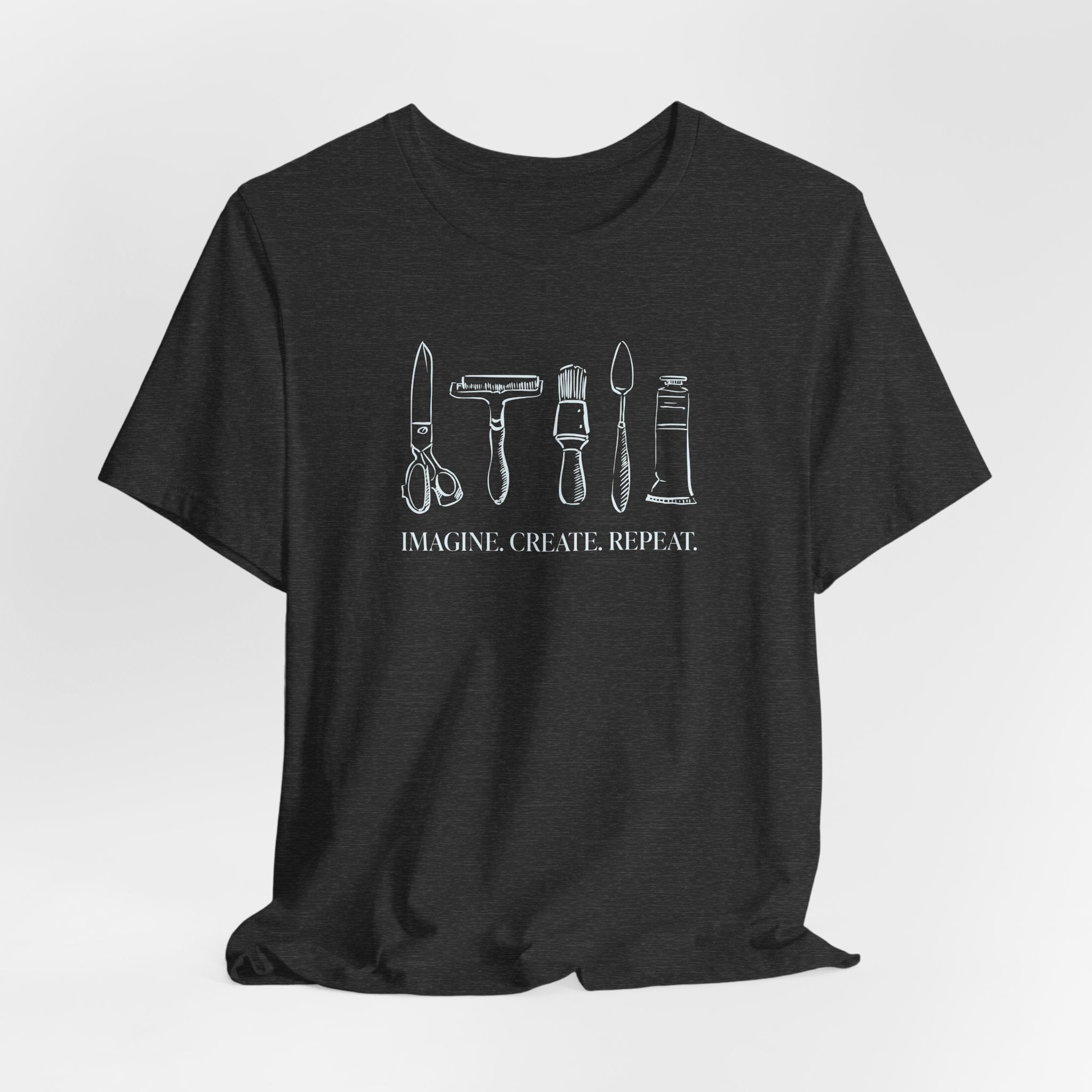 Horizontal “Imagine. Create. Repeat.” T-Shirt