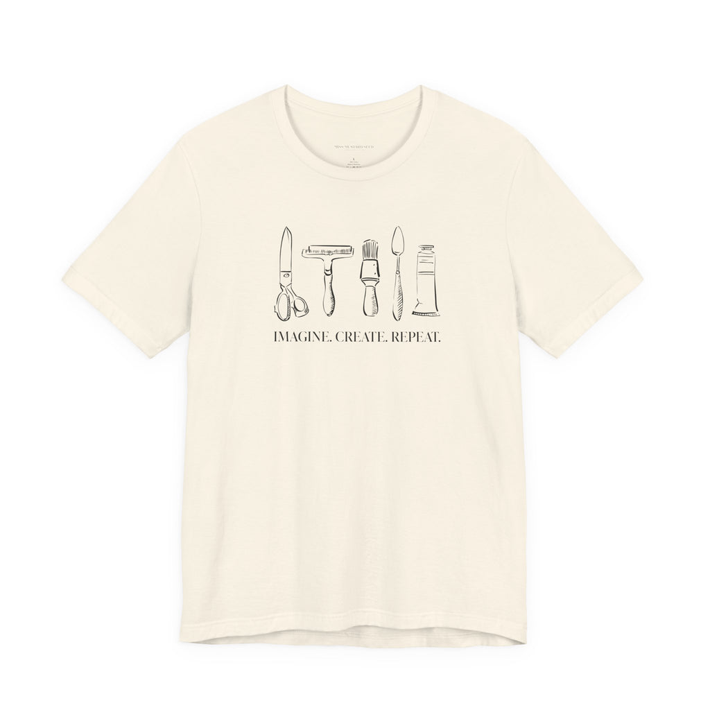 Horizontal “Imagine. Create. Repeat.” T-Shirt