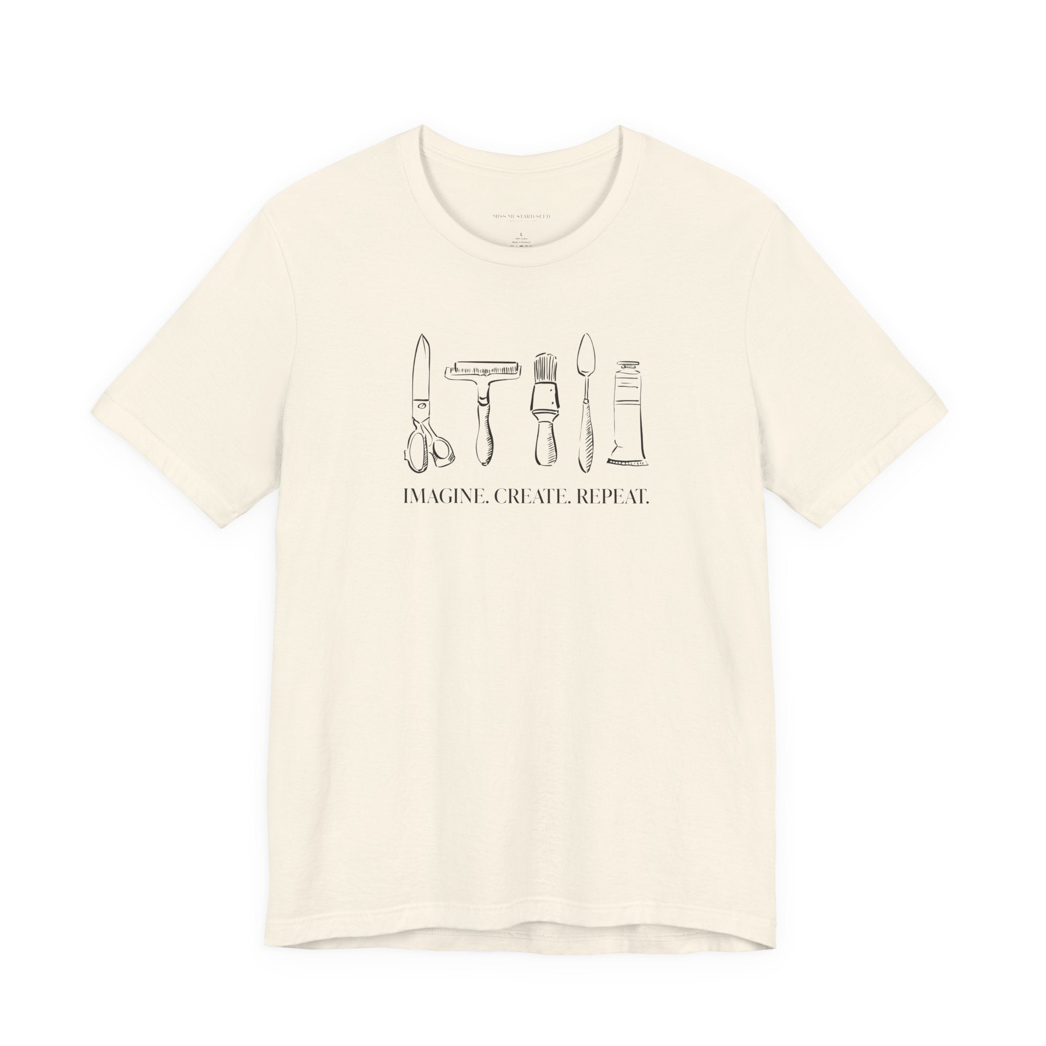 Horizontal “Imagine. Create. Repeat.” T-Shirt
