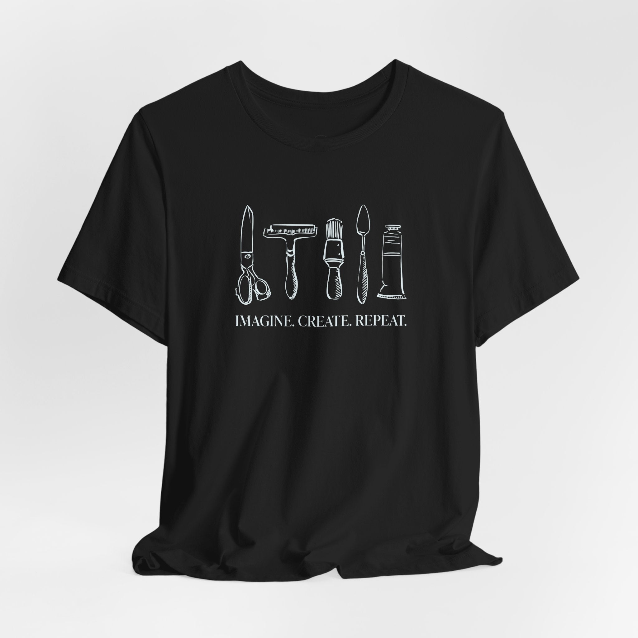 Horizontal “Imagine. Create. Repeat.” T-Shirt