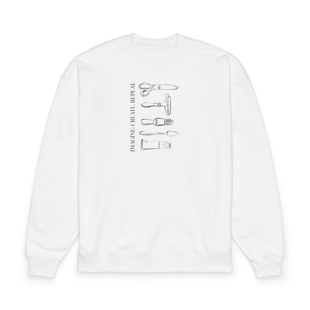 “Imagine. Create. Repeat.” Crewneck Sweatshirt