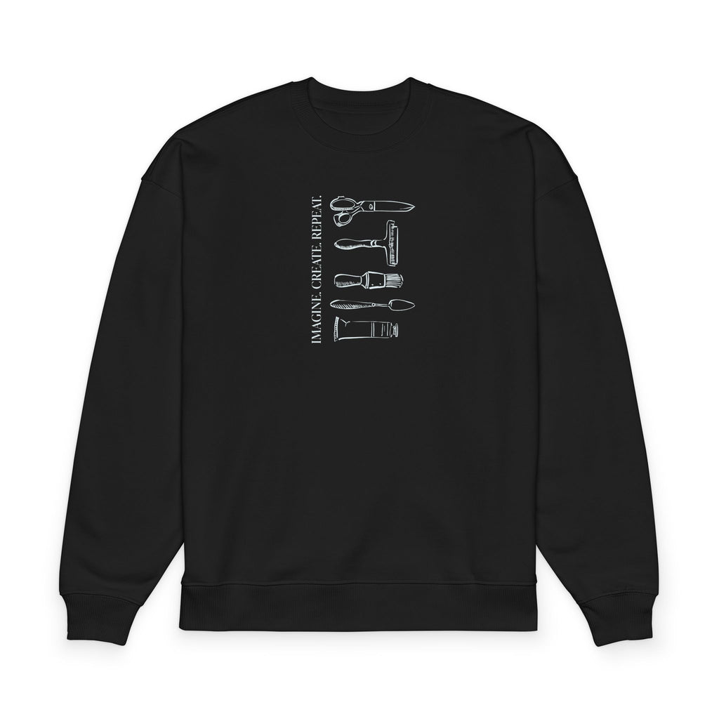 “Imagine. Create. Repeat.” Crewneck Sweatshirt
