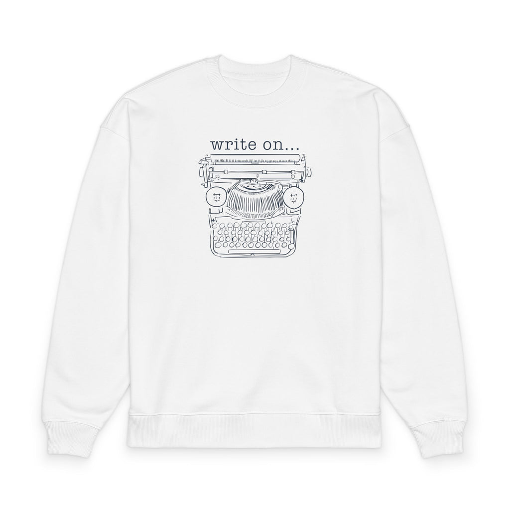 "Write On" Typewriter Crewneck Sweatshirt