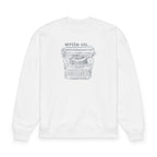 "Write On" Typewriter Crewneck Sweatshirt