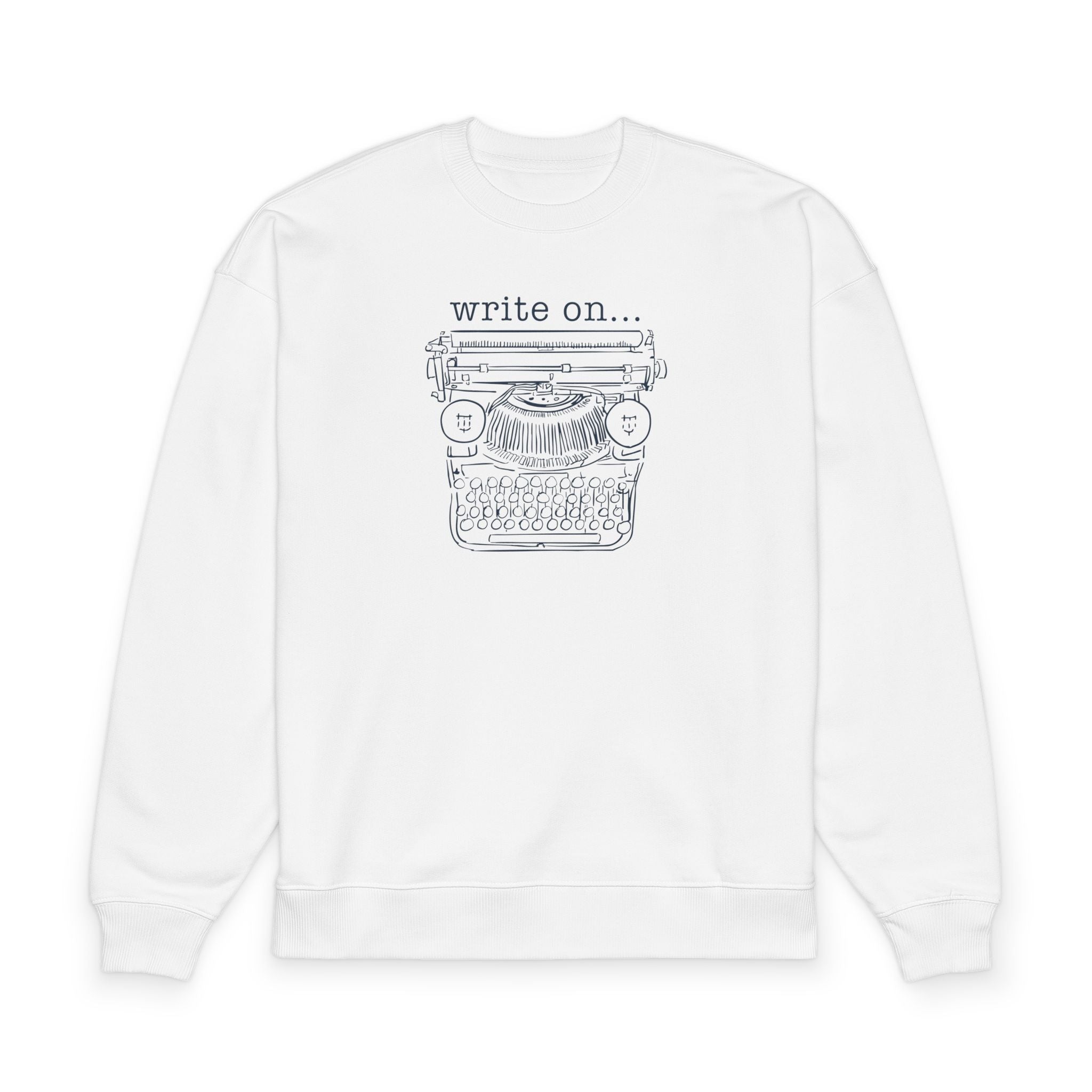 "Write On" Typewriter Crewneck Sweatshirt