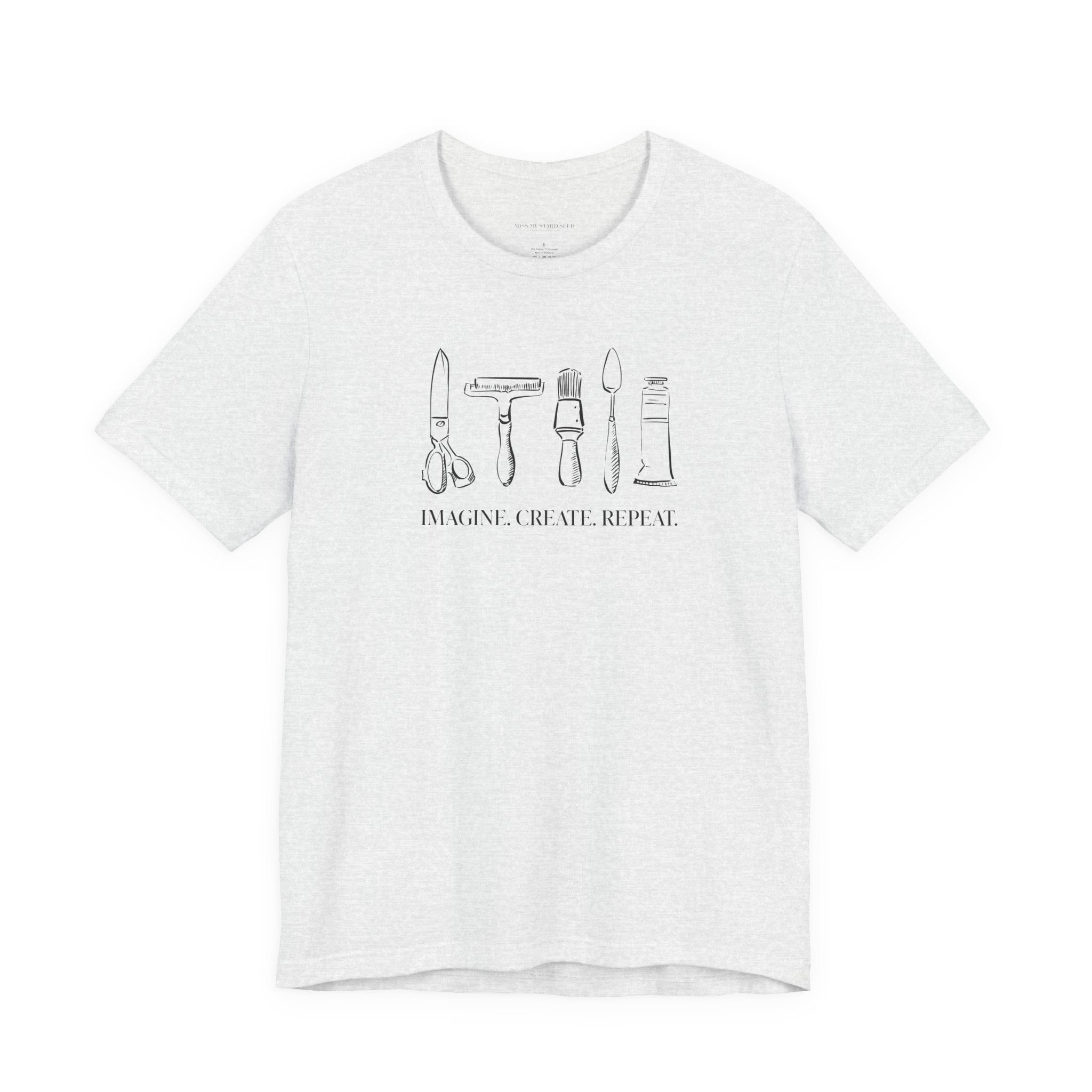 Horizontal “Imagine. Create. Repeat.” T-Shirt
