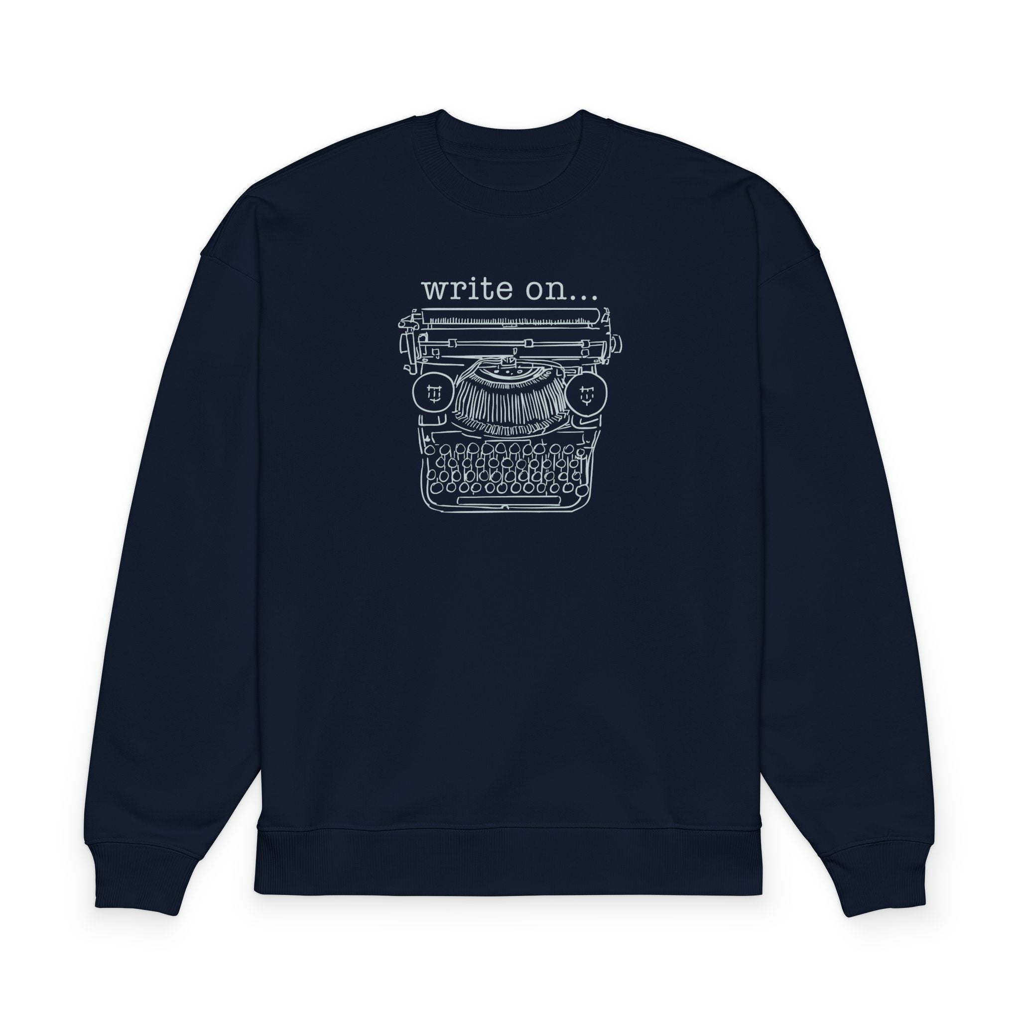 "Write On" Typewriter Crewneck Sweatshirt