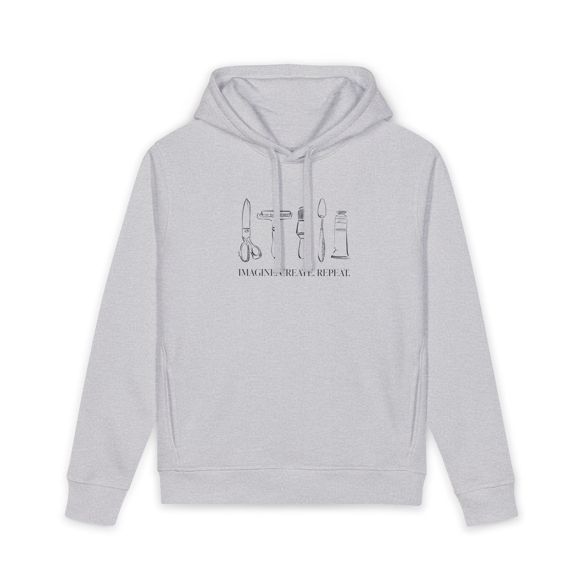 Horizontal “Imagine. Create. Repeat.” Hoodie