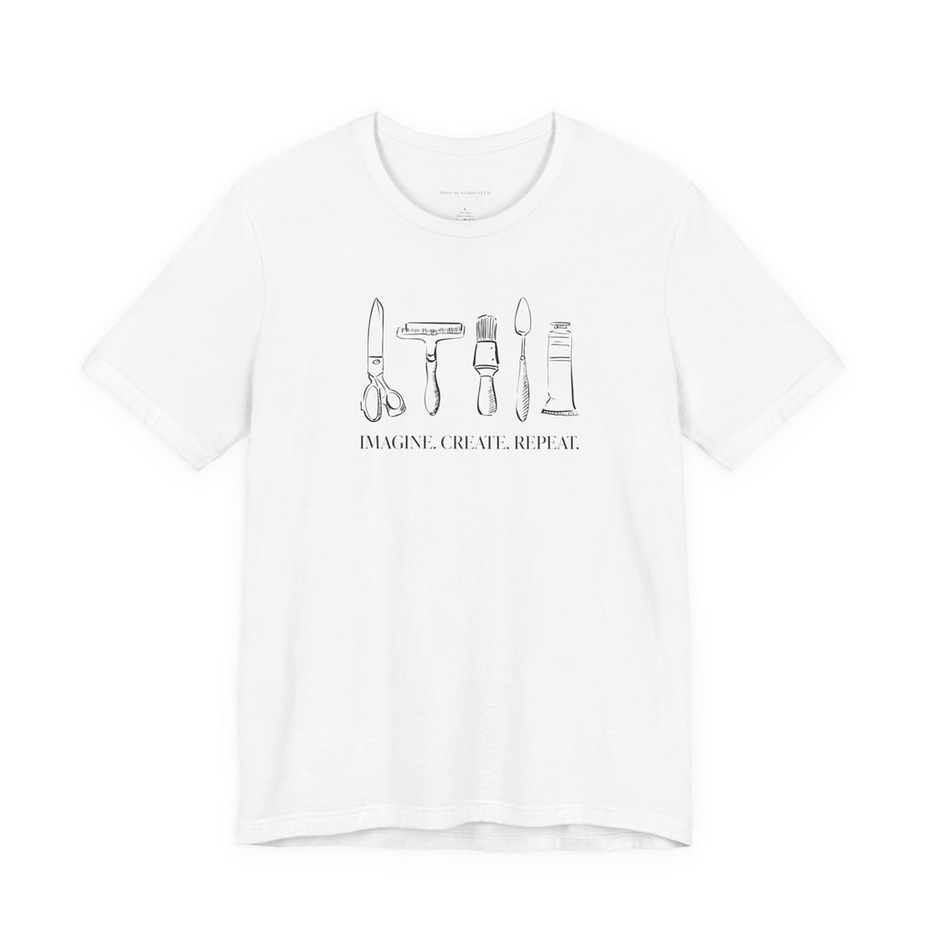 Horizontal “Imagine. Create. Repeat.” T-Shirt