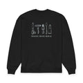 Horizontal “Imagine. Create. Repeat.” Crewneck Sweatshirt
