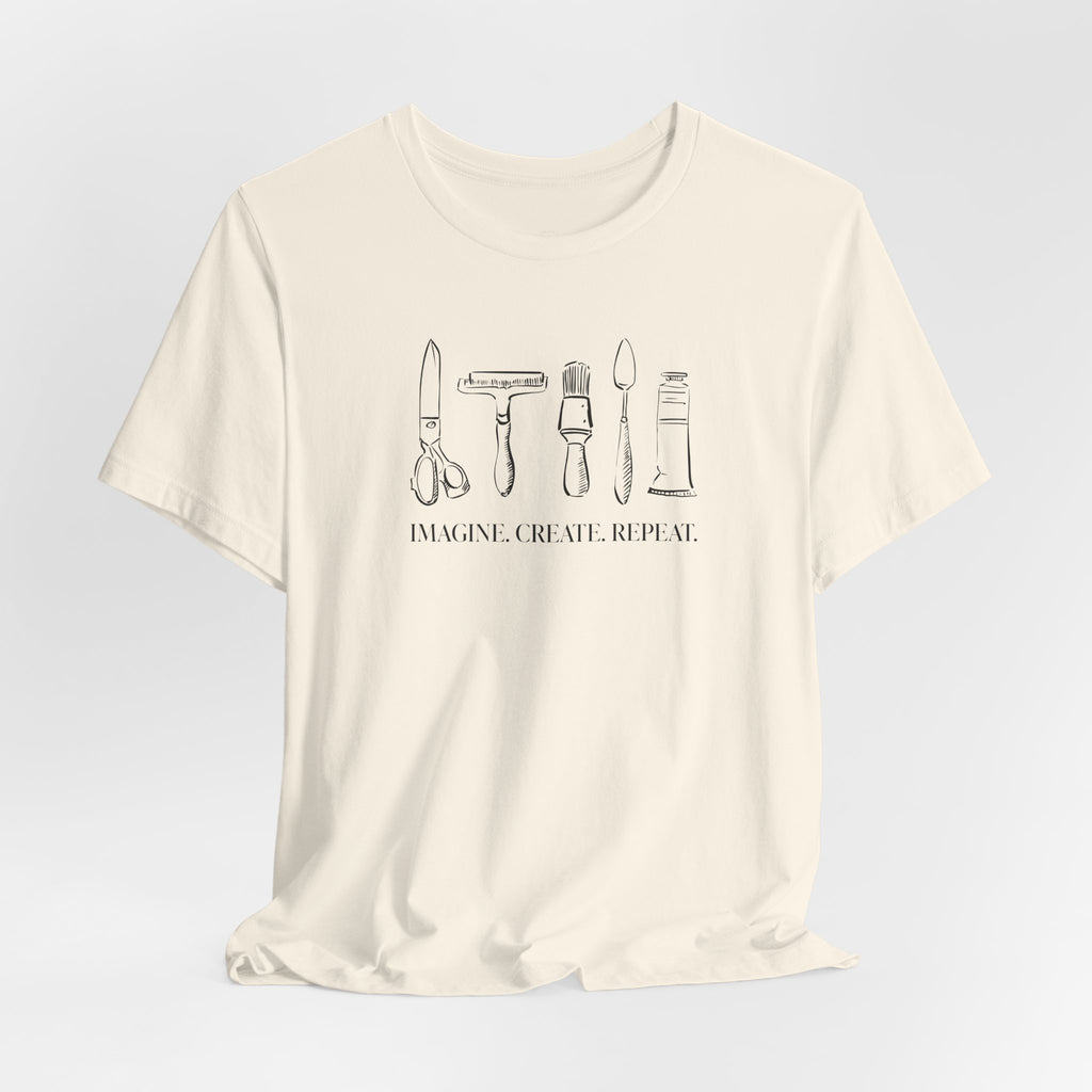 Horizontal “Imagine. Create. Repeat.” T-Shirt