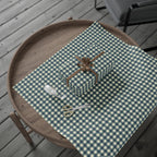Weathered Blue Check Wrapping Paper Roll