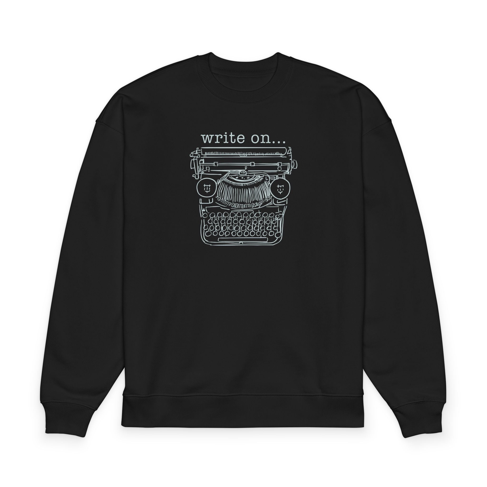 "Write On" Typewriter Crewneck Sweatshirt