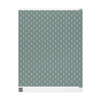 Mustard Flower on Weathered Teal Wrapping Paper Roll