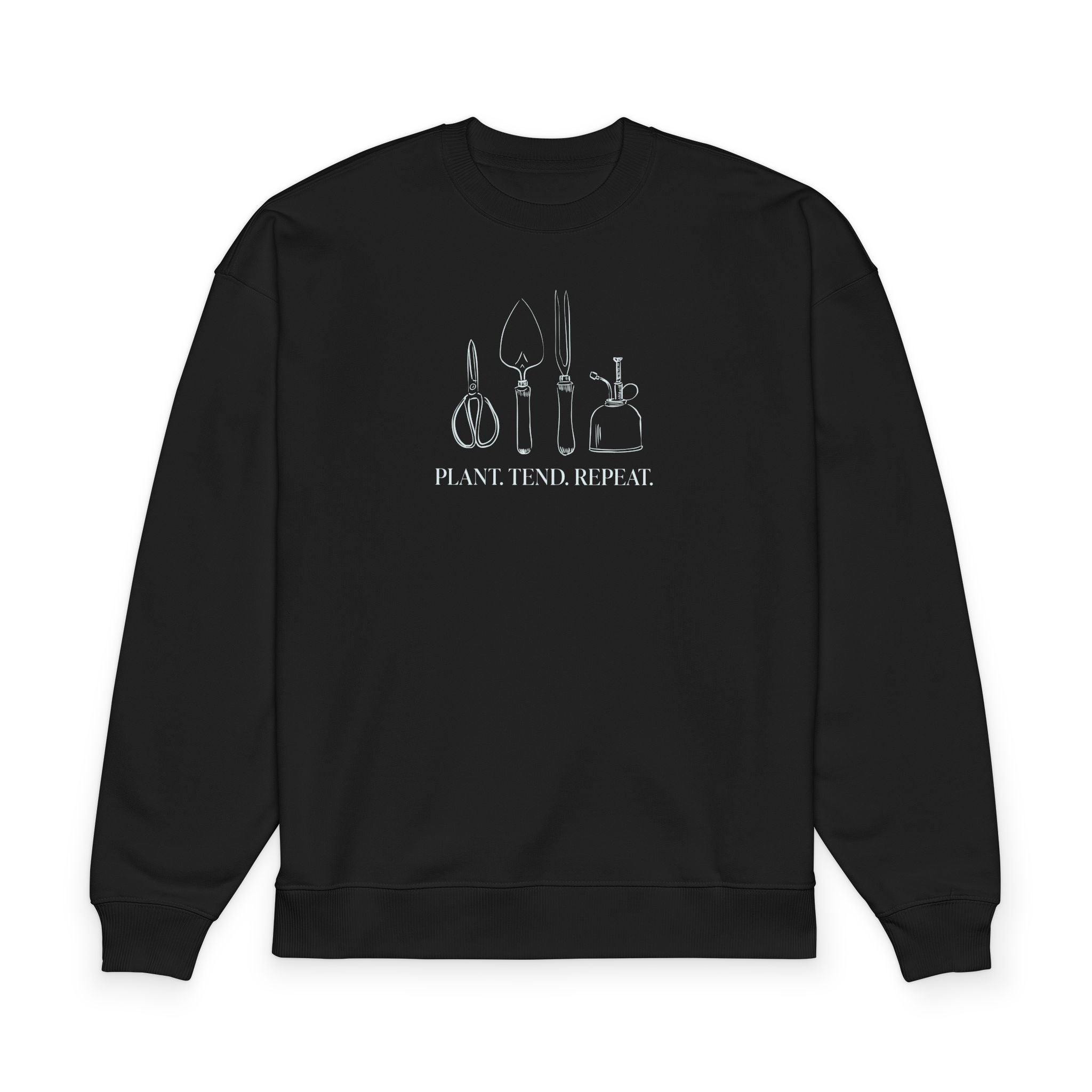 “Plant. Tend. Repeat.” Crewneck Sweatshirt
