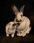 Charlie and Fljortie Snacking Print