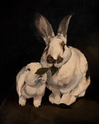 Charlie and Fljortie Snacking Print