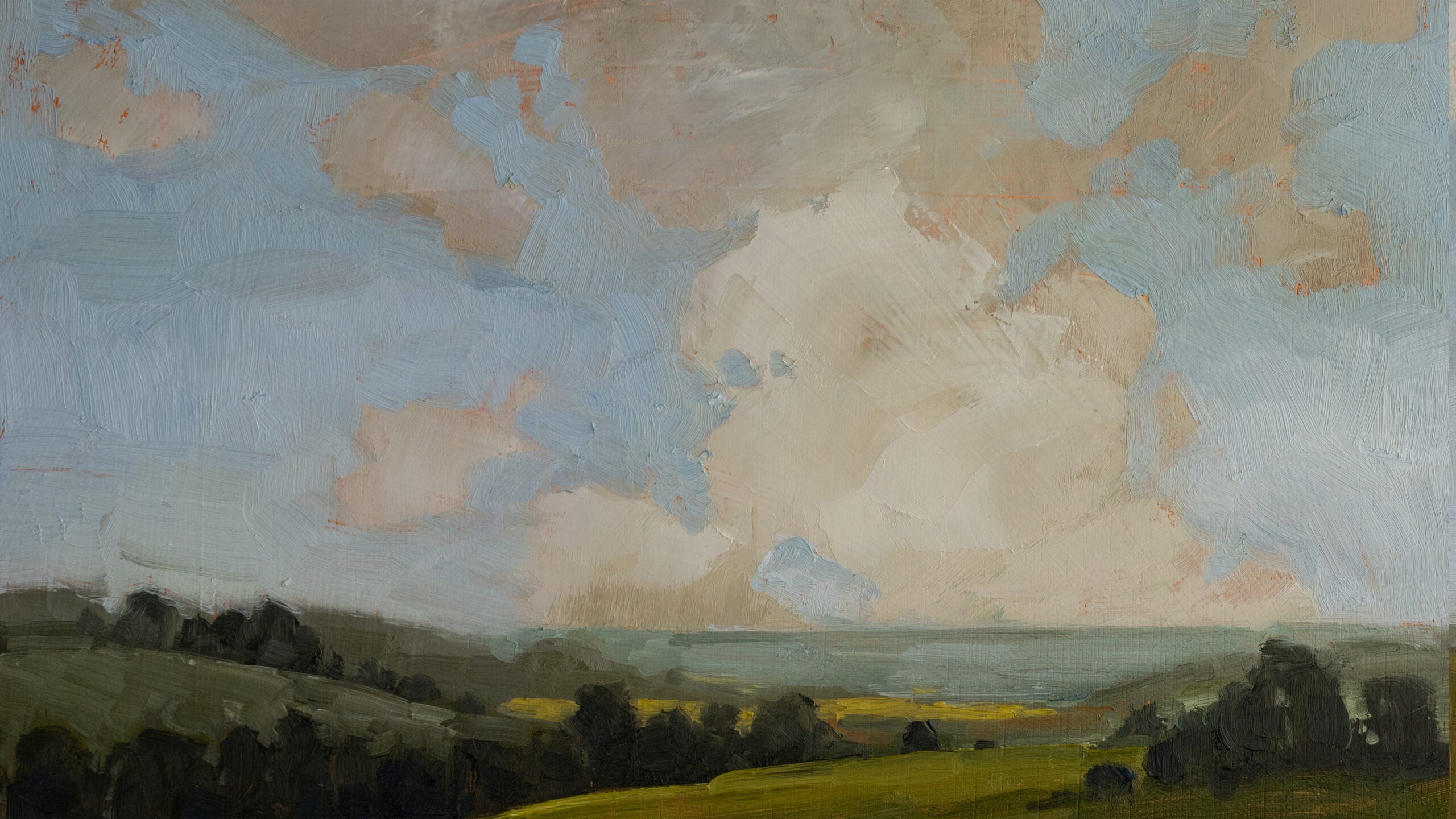 Rolling Hills with Clouds