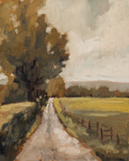 "Cotswold Farm Track" | Original 8 x 10 oil painting