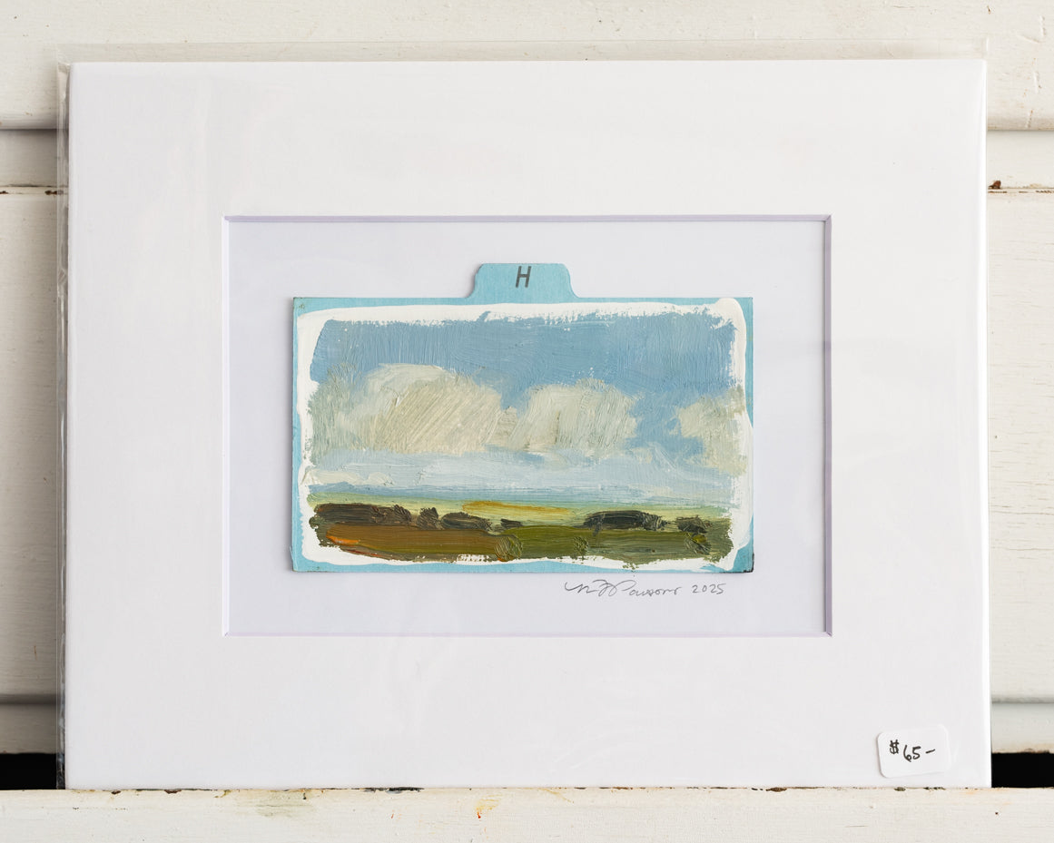 Index Card Original Art "H"