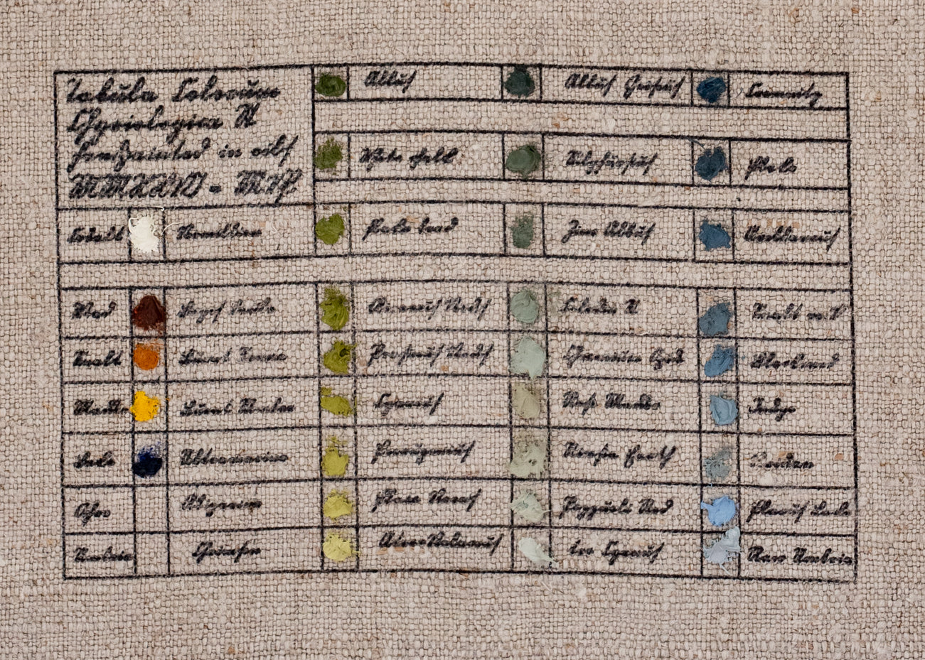 Four Color Study on Antique Linen