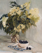 "Summer Bouquet & Blackberries" | 16 x 20 original oil painting