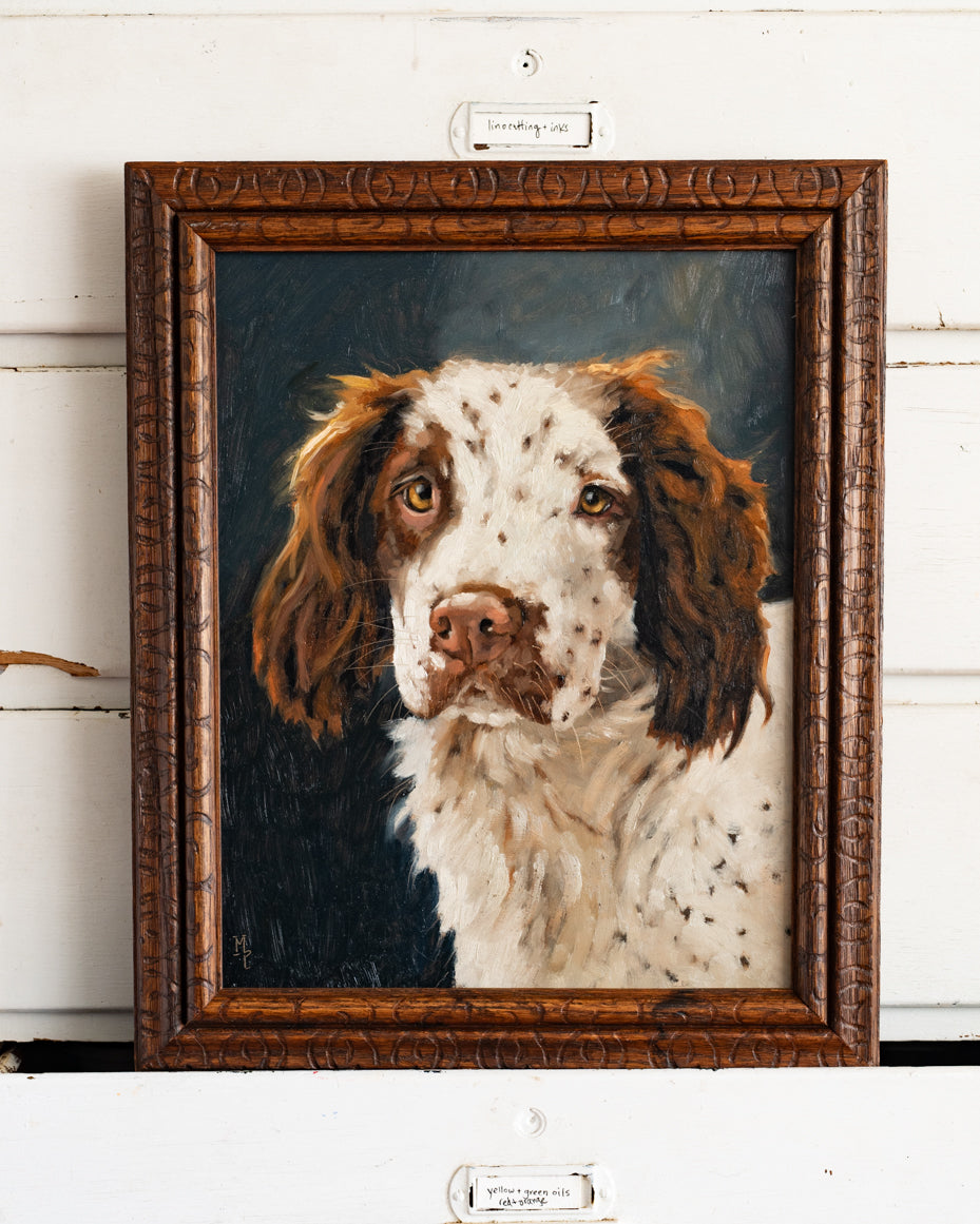 "Speck" | 11 x 14 framed original oil painting