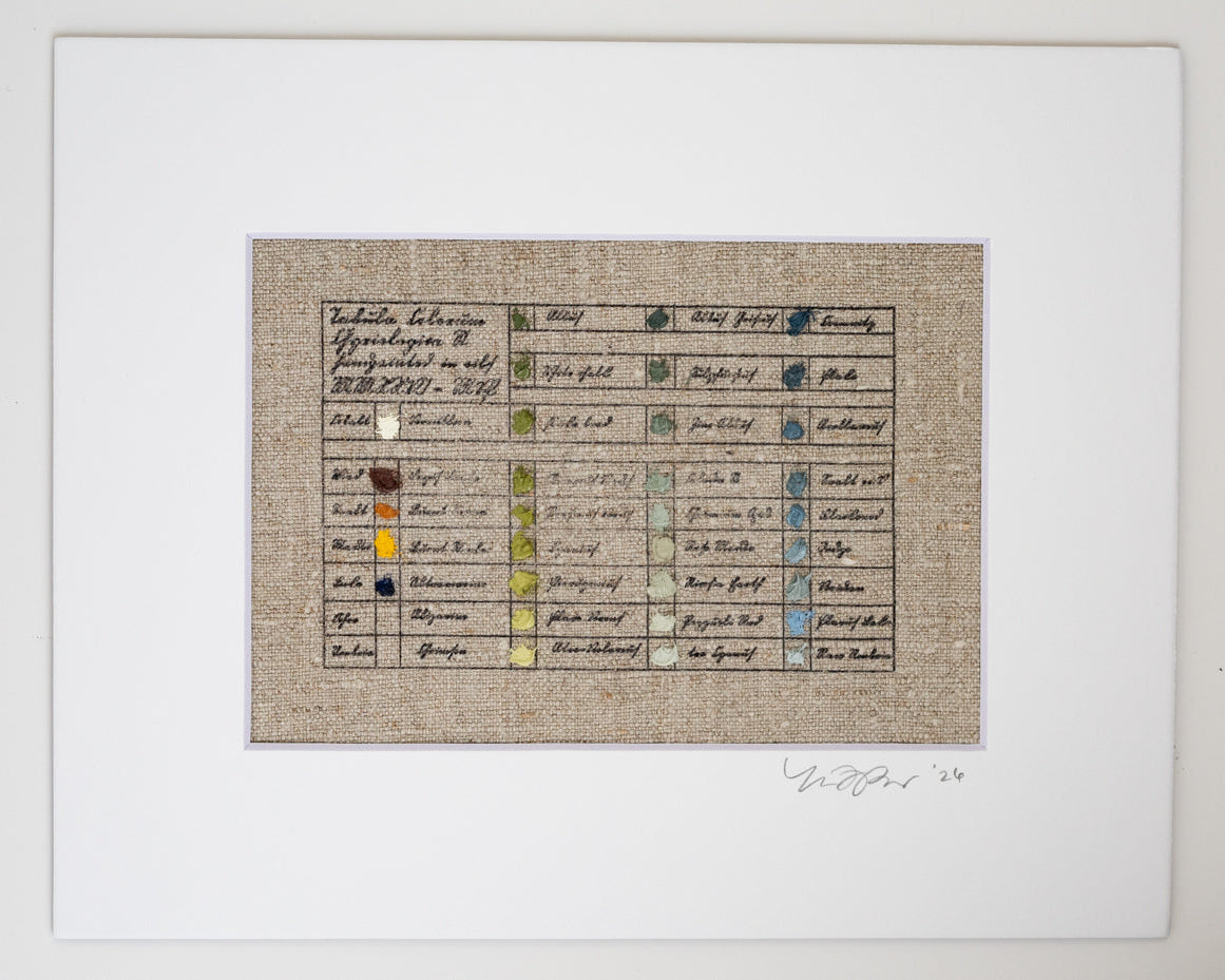 Four Color Study on Antique Linen