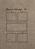 Blank Five Color Study on Antique Linen (Set of two)