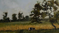 Grazing Cow with Trees
