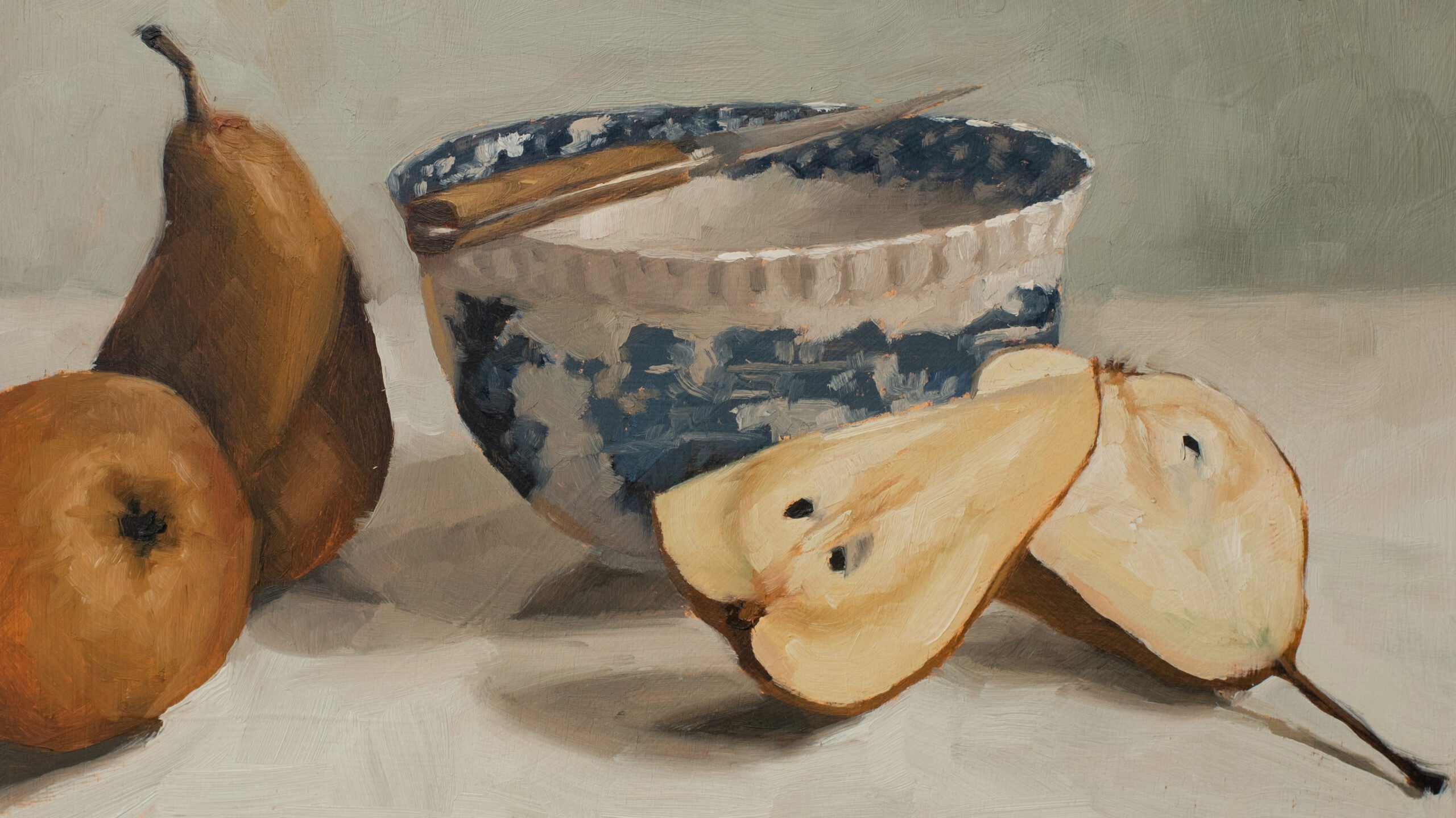 Sliced Pears