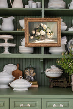 Snowball Viburnum in Glass Vase Print