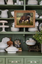 Brown Cotswold Cow Print