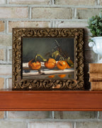 Three Clementines on a Towel Print
