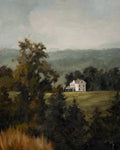 Farmhouse On A Hill Print